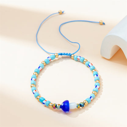 IG Style Cute Simple Style Mushroom Glass Unisex Drawstring Bracelets