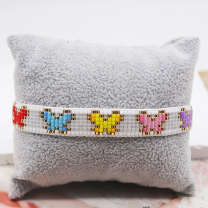 IG Style Simple Style Butterfly Glass Rope Beaded Knitting Women's Bracelets