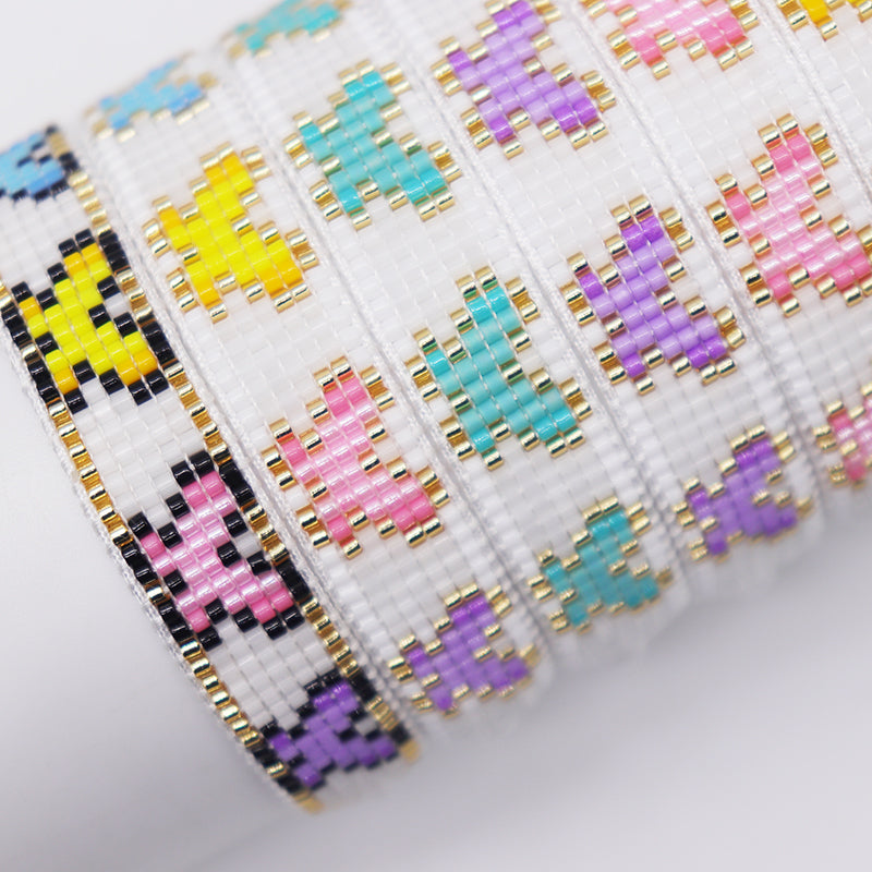 IG Style Simple Style Butterfly Glass Rope Beaded Knitting Women's Bracelets