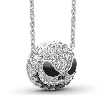 Fashion Skull Alloy Rhinestones Women's Earrings Necklace