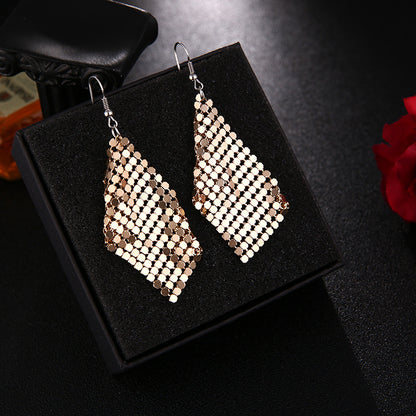 Fashion Leaf Metal Plating Women's Drop Earrings 1 Pair