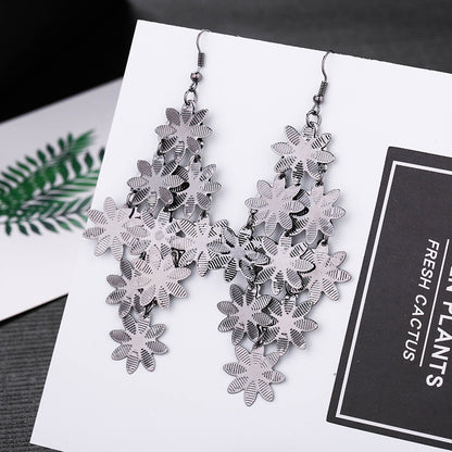 Fashion Leaf Metal Plating Women's Drop Earrings 1 Pair