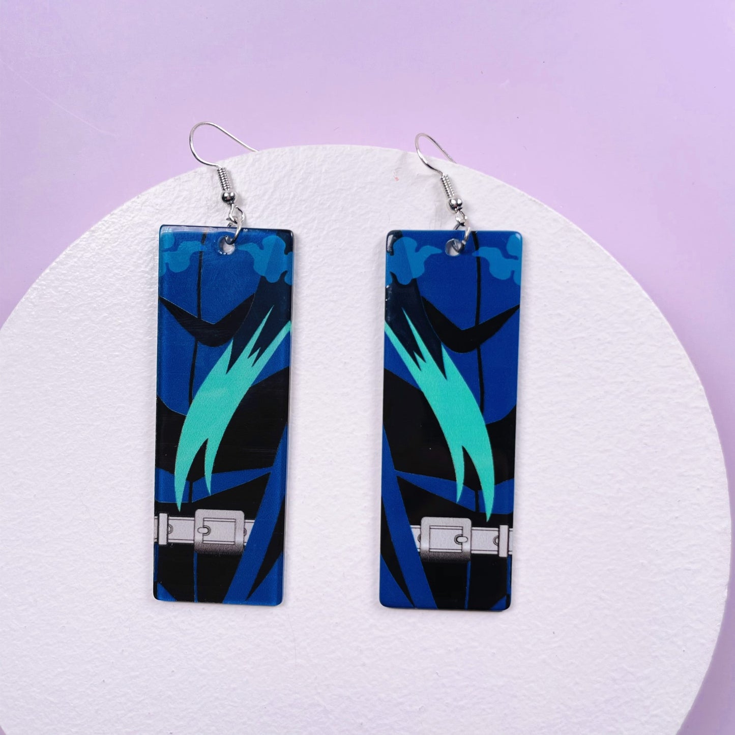 1 Pair Fashion Printing Rectangle Arylic Women's Drop Earrings