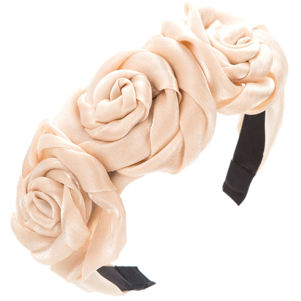 Women'S Elegant Sweet Flower Alloy Cloth Hair Band