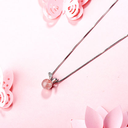 Copper Simple Style Classic Style Bunny Ears Pendant Necklace