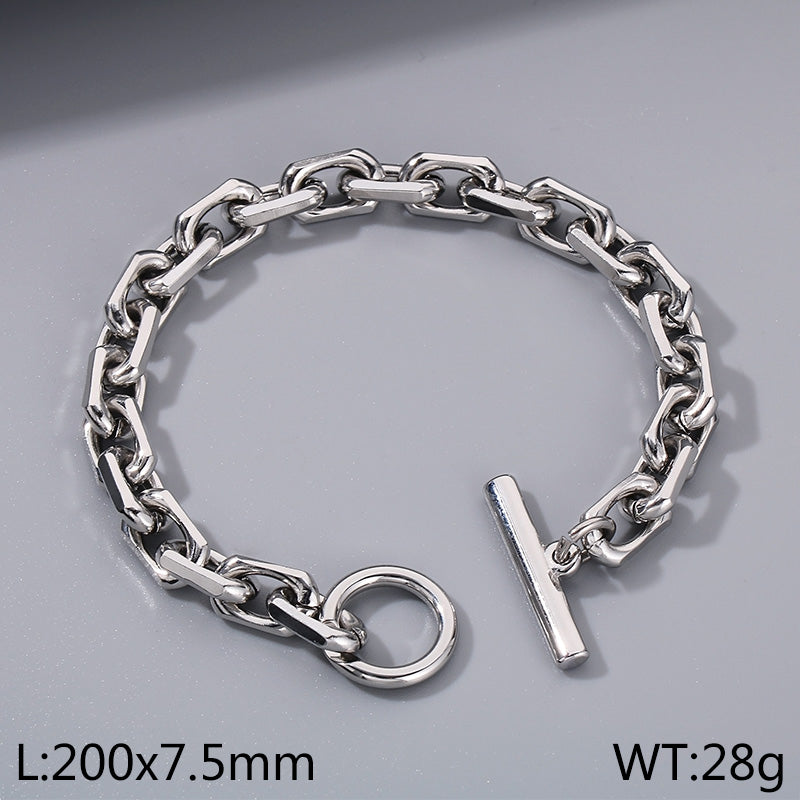 304 Stainless Steel Simple Style Classic Style Geometric Bracelets