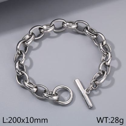 304 Stainless Steel Simple Style Classic Style Geometric Bracelets