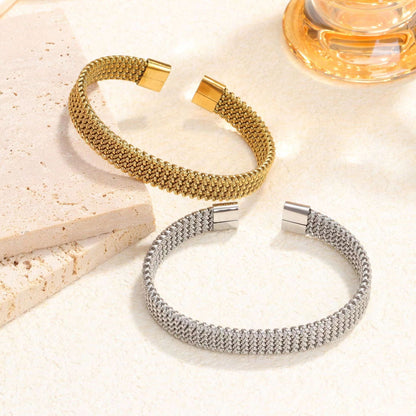 304 Stainless Steel Simple Style Classic Style Geometric Bangle