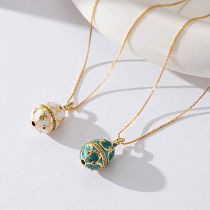 Copper Elegant Classical Romantic Plating Inlay Dragonfly Snowflake Zircon Pendant Necklace