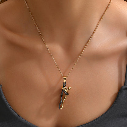 Cute Artistic Human Alloy Valentine'S Day Women's Pendant Necklace