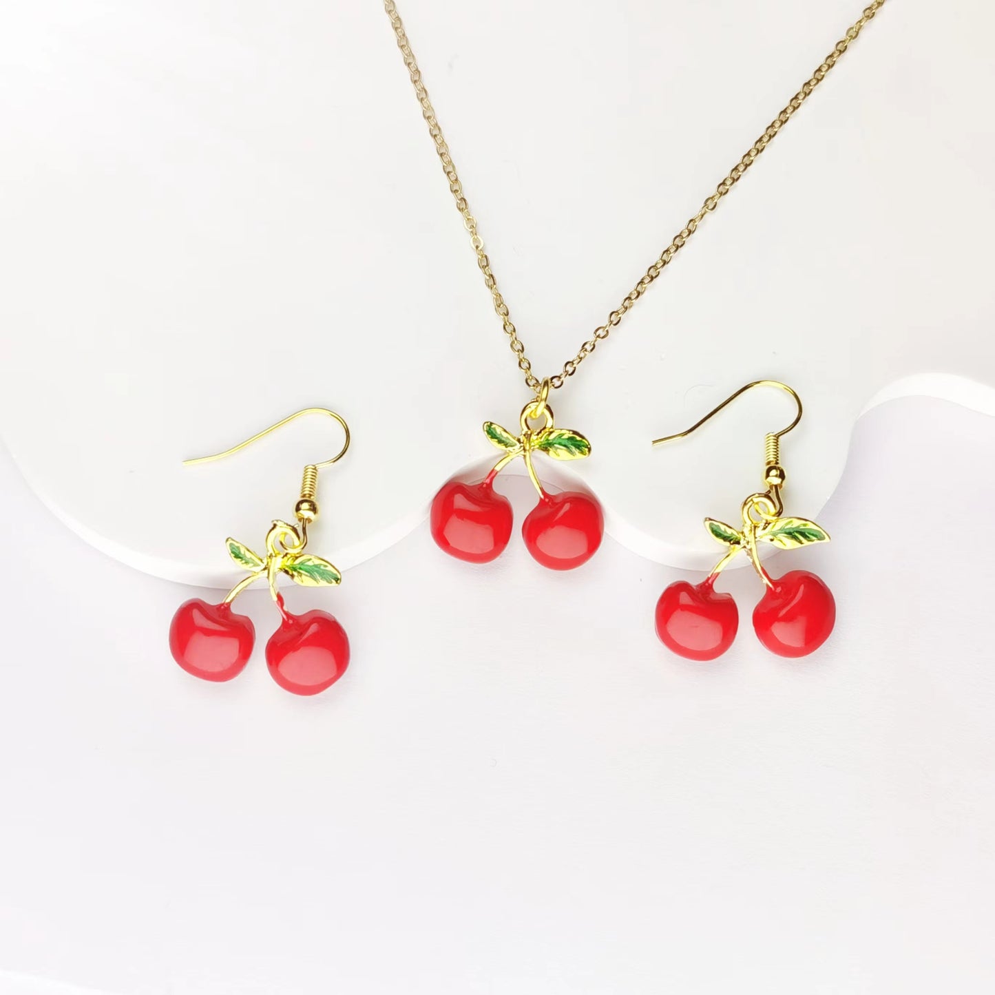 Simple Style Classic Style Fruit Alloy Asymmetrical Women's Jewelry Set