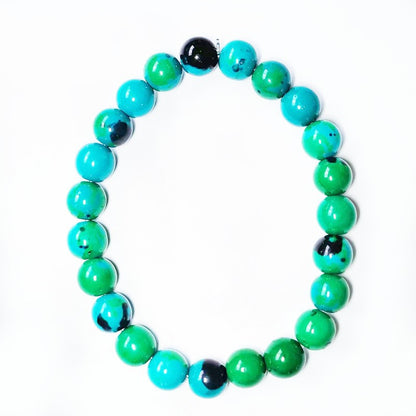 Ethnic Style Crack Turquoise Glass Beaded Bracelets