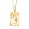 Classic Style Oval Butterfly Copper 14k Gold Plated Shell Zircon Pendant Necklace In Bulk