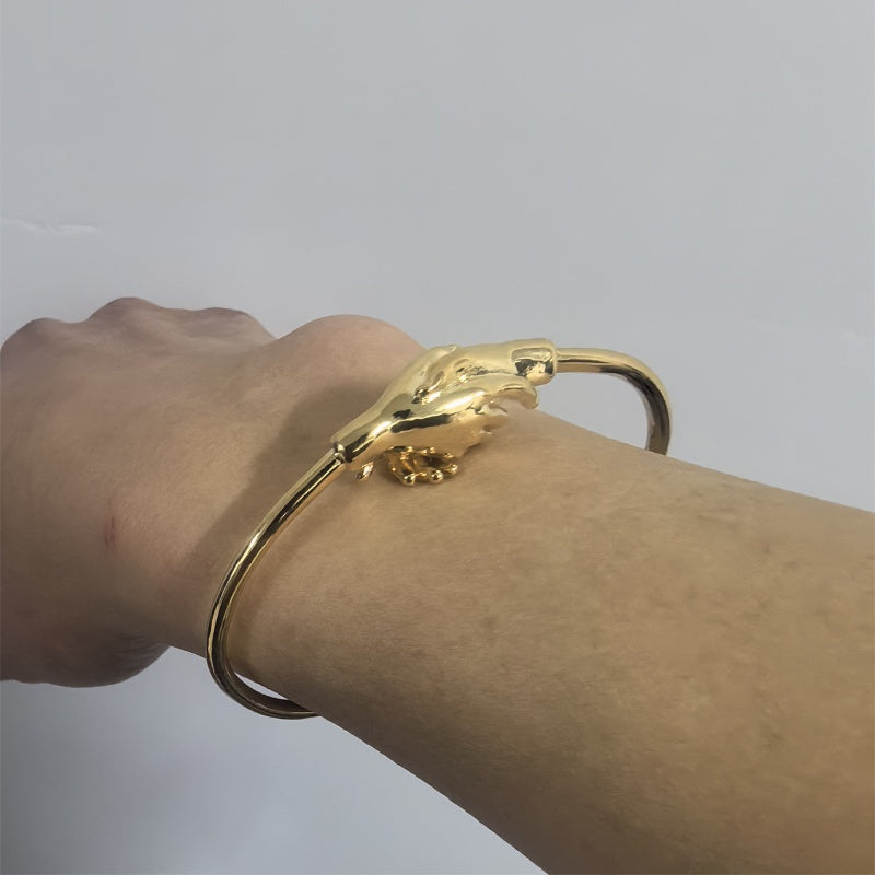 Copper Gold Plated Silver Plated Casual Simple Style Commute Polishing Hand Bangle