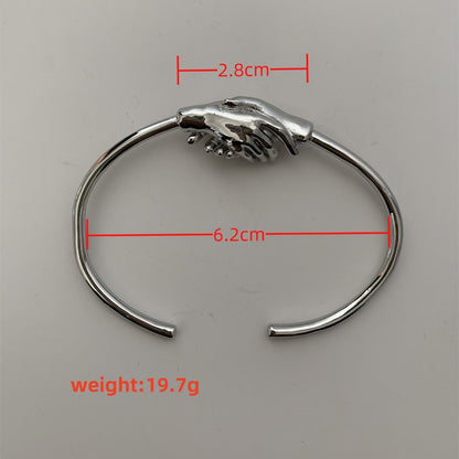Copper Gold Plated Silver Plated Casual Simple Style Commute Polishing Hand Bangle