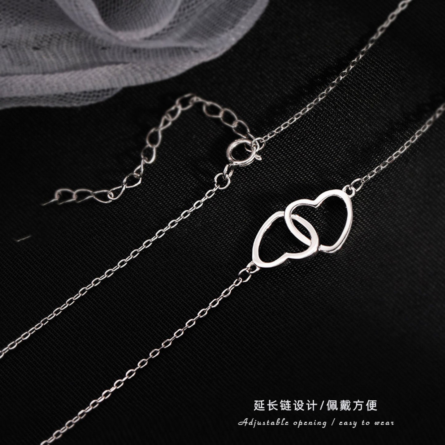 Wholesale Jewelry Simple Style Heart 304 Stainless Steel 18K Gold Plated Plating Necklace