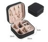 Basic Square Solid Color Pu Leather Flocking Jewelry Boxes