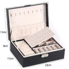 Basic Square Solid Color Pu Leather Flocking Jewelry Boxes