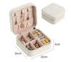 Basic Square Solid Color Pu Leather Flocking Jewelry Boxes