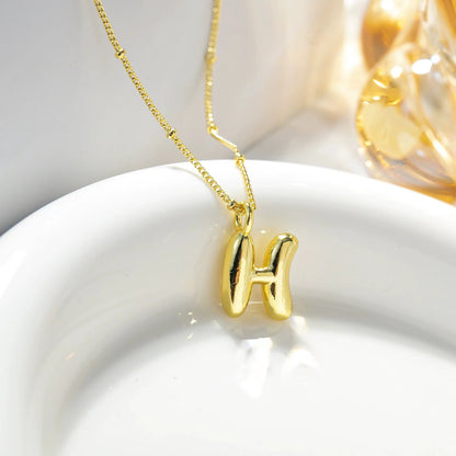 Titanium Steel Simple Style Streetwear Letter Pendant Necklace