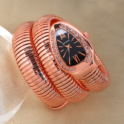 Vintage Style Snake Quartz Women'S Watches