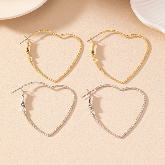 1 Pair Simple Style Classic Style Solid Color Iron Earrings