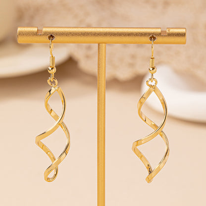 1 Pair Simple Style Classic Style Solid Color Iron Drop Earrings