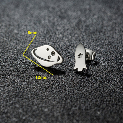 1 Pair Sweet Simple Style Artistic Animal Irregular Polishing Plating 304 Stainless Steel 18K Gold Plated Ear Studs