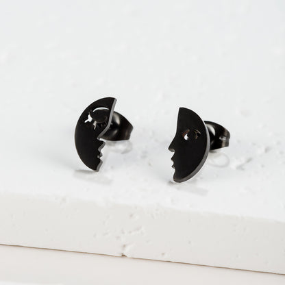 1 Pair Sweet Simple Style Snowflake Irregular Polishing Plating 304 Stainless Steel 18K Gold Plated Ear Studs