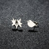 1 Pair Sweet Simple Style Snowflake Irregular Polishing Plating 304 Stainless Steel 18K Gold Plated Ear Studs