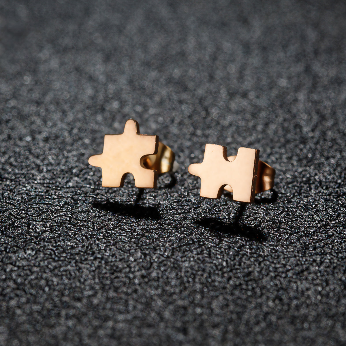 1 Pair Sweet Simple Style Snowflake Irregular Polishing Plating 304 Stainless Steel 18K Gold Plated Ear Studs