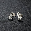 1 Pair Sweet Simple Style Snowflake Irregular Polishing Plating 304 Stainless Steel 18K Gold Plated Ear Studs