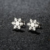 1 Pair Sweet Simple Style Snowflake Irregular Polishing Plating 304 Stainless Steel 18K Gold Plated Ear Studs