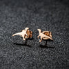 1 Pair Sweet Simple Style Snowflake Irregular Polishing Plating 304 Stainless Steel 18K Gold Plated Ear Studs