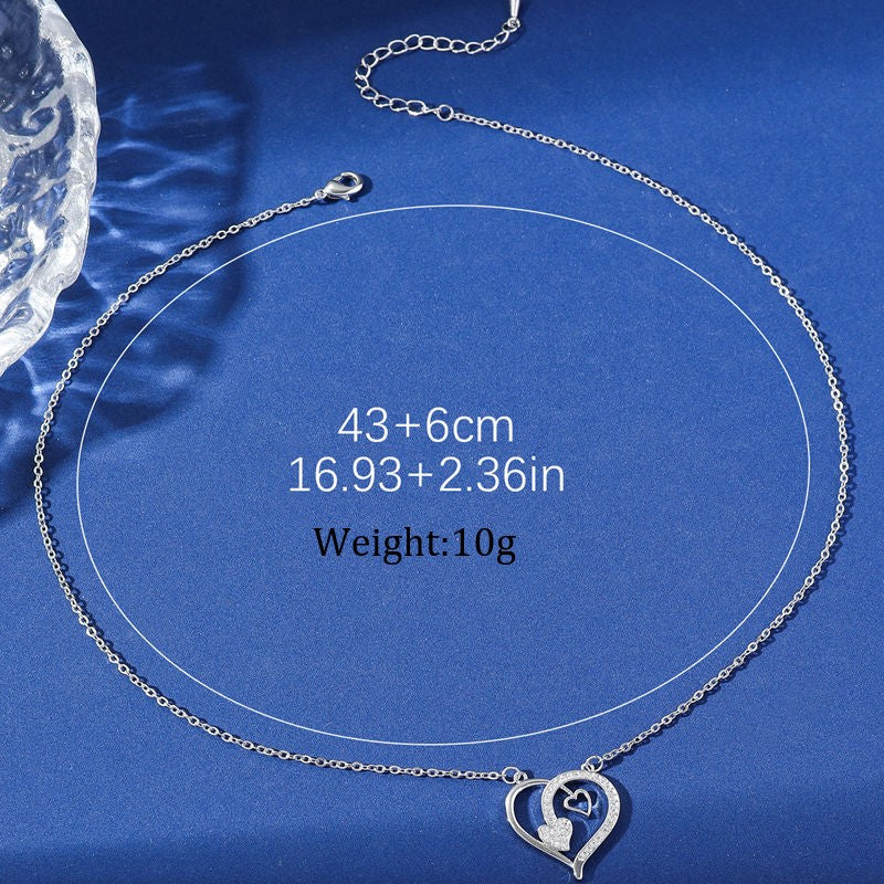 Copper 18K Gold Plated Vacation Simple Style Plating Hollow Out Heart Shape Pendant Necklace