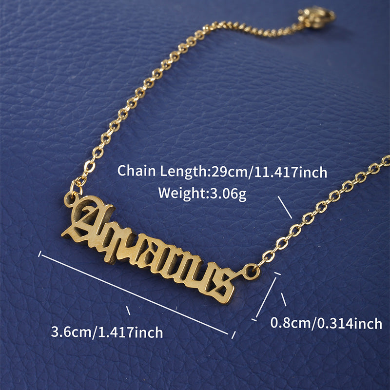 Wholesale Jewelry XUPING Simple Style Constellation 304 Stainless Steel 18K Gold Plated Anklet