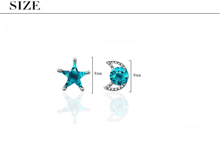 1 Pair Simple Style Classic Style Star Inlay Copper Zircon Ear Studs