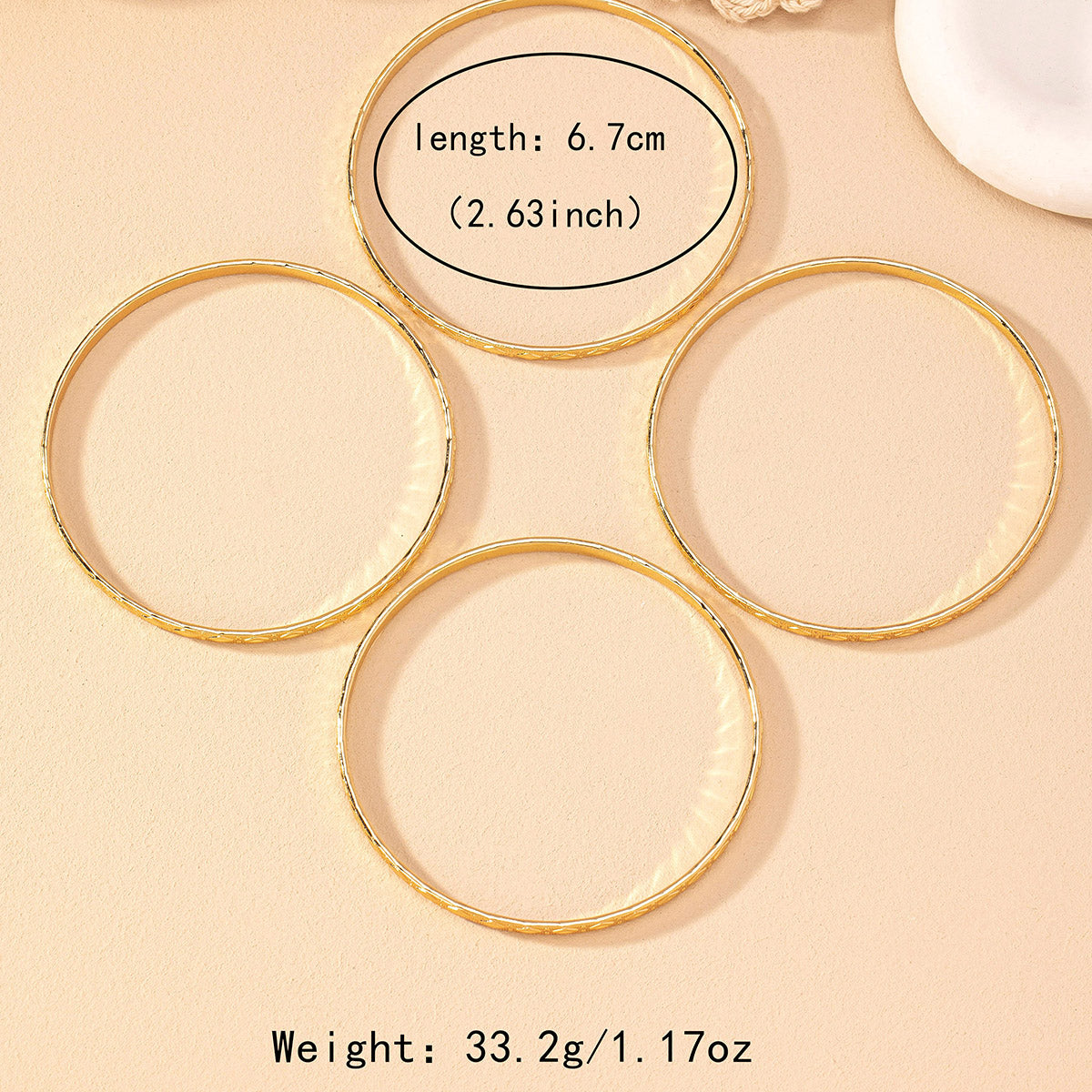 IG Style Simple Style Classic Style Round Solid Color Iron Wholesale Bangle