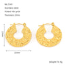 1 Pair Casual Simple Style Geometric Round Heart Shape 304 Stainless Steel 18K Gold Plated Earrings