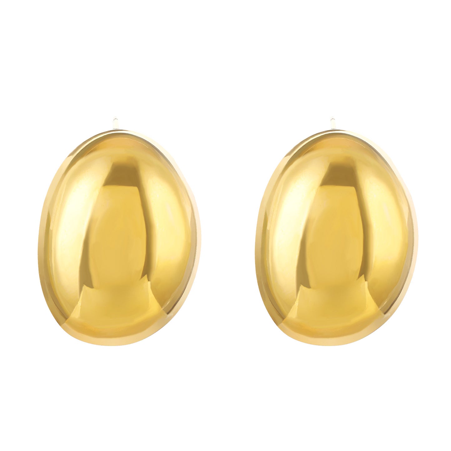 1 Pair Simple Style Classic Style Water Droplets Titanium Steel 18K Gold Plated Ear Studs