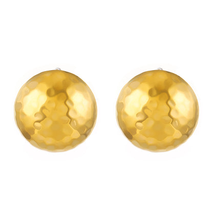 1 Pair Simple Style Classic Style Water Droplets Titanium Steel 18K Gold Plated Ear Studs