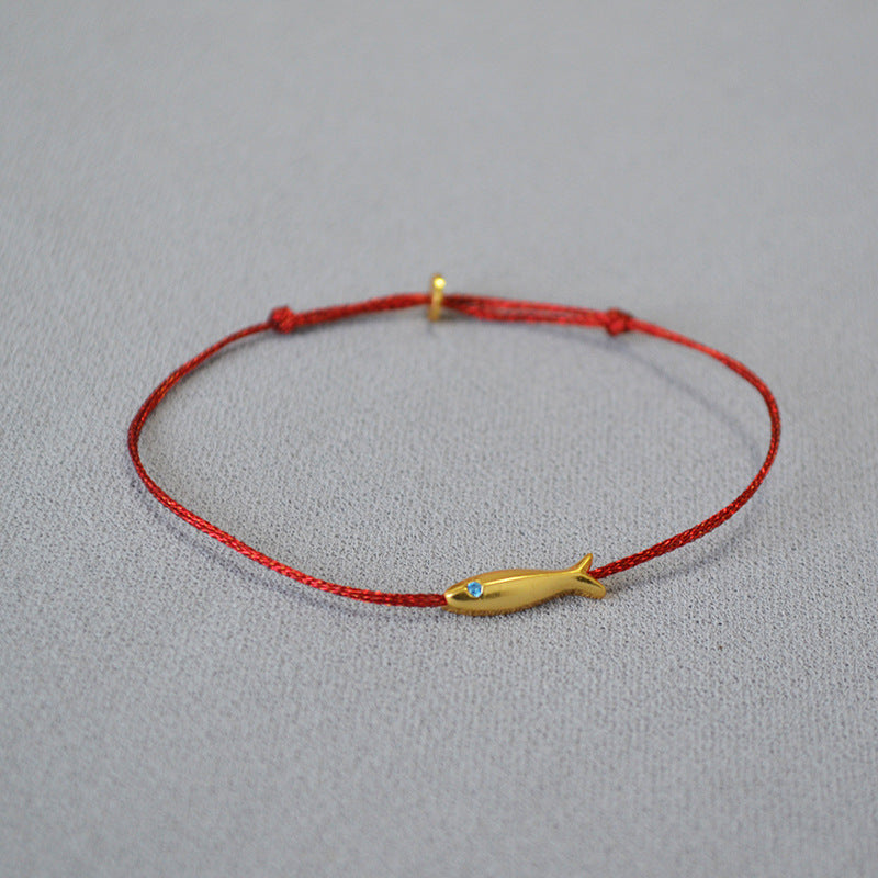 Simple Style Fish Silk Thread Copper Braid Women's Bracelets