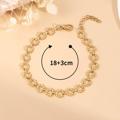 Ferroalloy Simple Style Classic Style Solid Color Bracelets