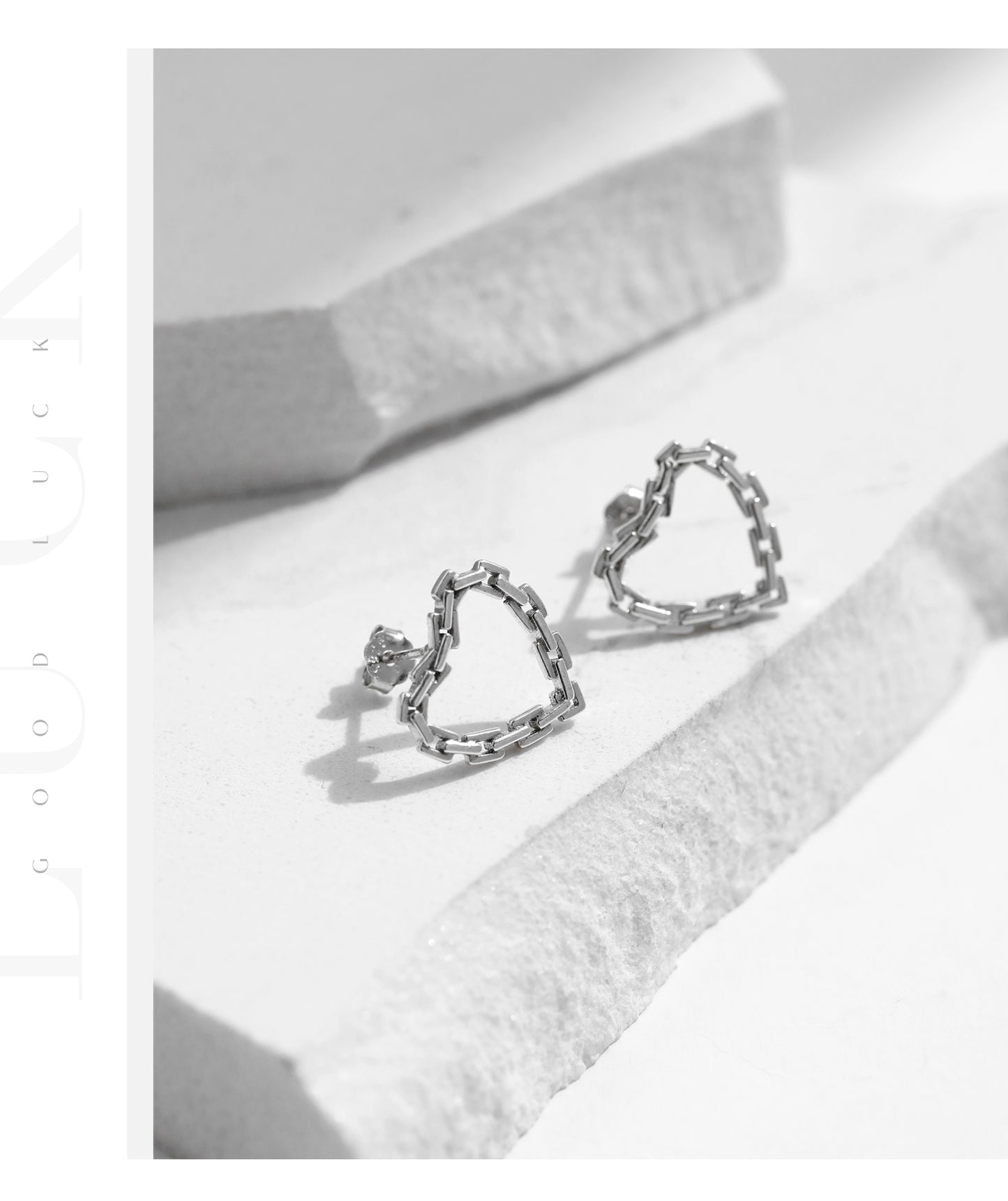 1 Pair Casual Simple Style Heart Shape Plating Sterling Silver Silver Plated Ear Studs