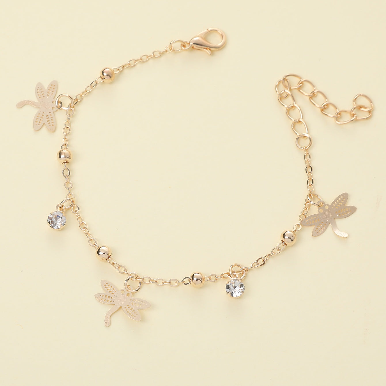 Steel Lady Simple Style Commute Inlay Leaves Heart Shape Butterfly Zircon Bracelets