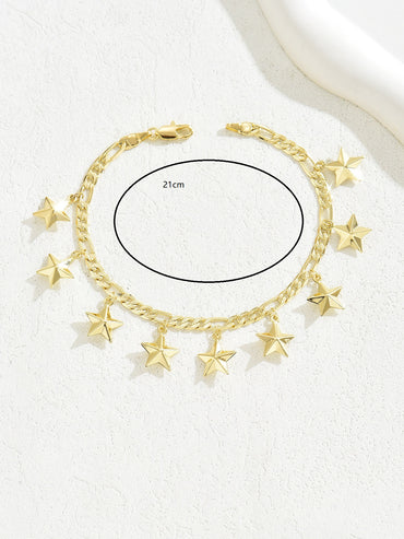 Copper Casual Elegant Classic Style Star Bracelets
