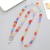 Sweet Color Block Arylic Chain Mobile Phone Chain