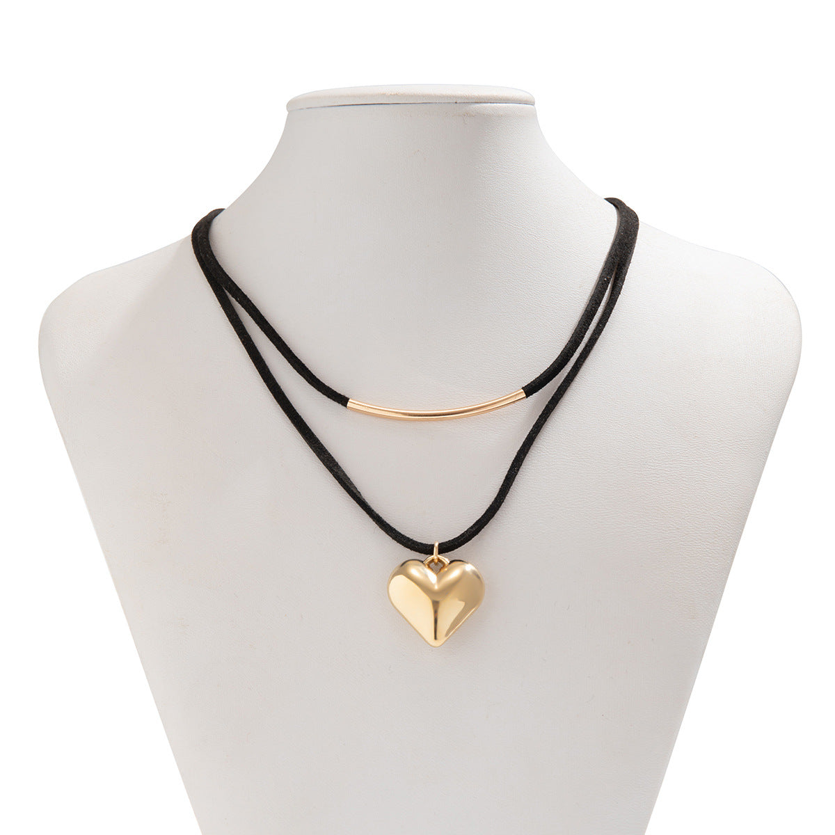 Gothic Retro Heart Shape Alloy Plating 18k Gold Plated Women's Choker