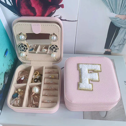 Simple Style Letter Pu Leather Flannel Wholesale Jewelry Boxes