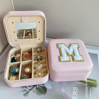 Simple Style Letter Pu Leather Flannel Wholesale Jewelry Boxes